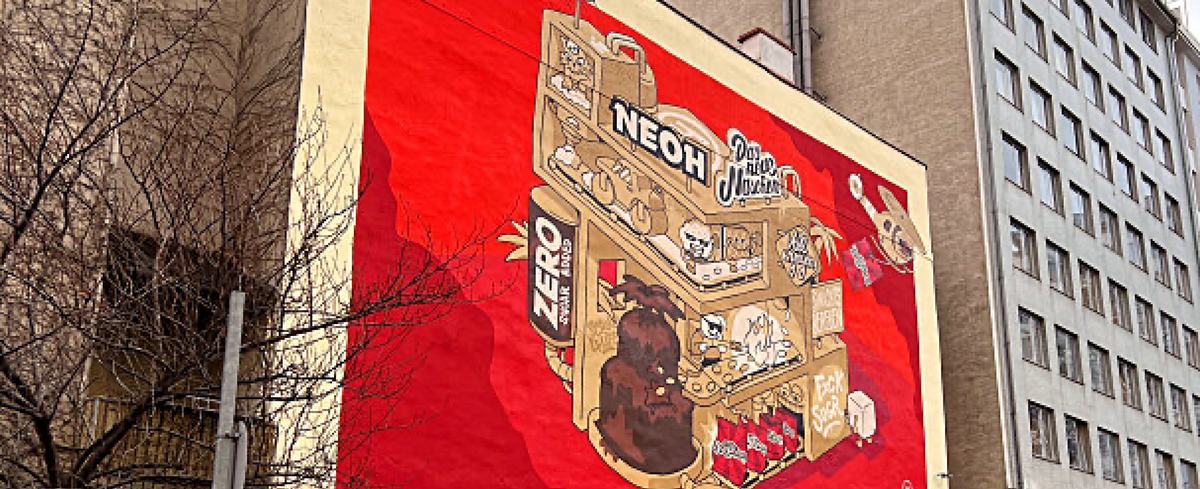 Kreative NEOH-Streetart in der Wiener Josefstadt – NEOH
