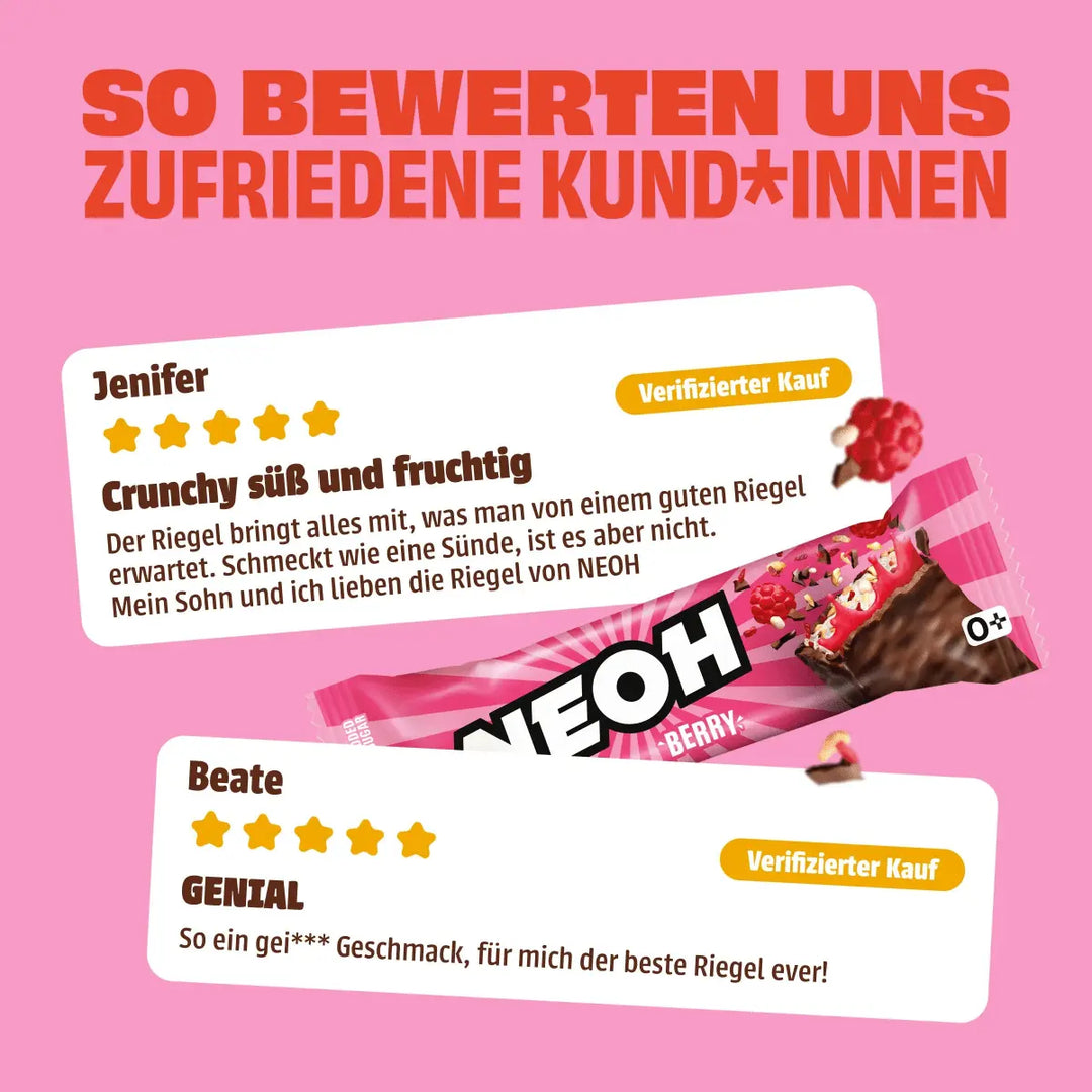 Berry Riegel - NEOH zuckerfreie Schokolade