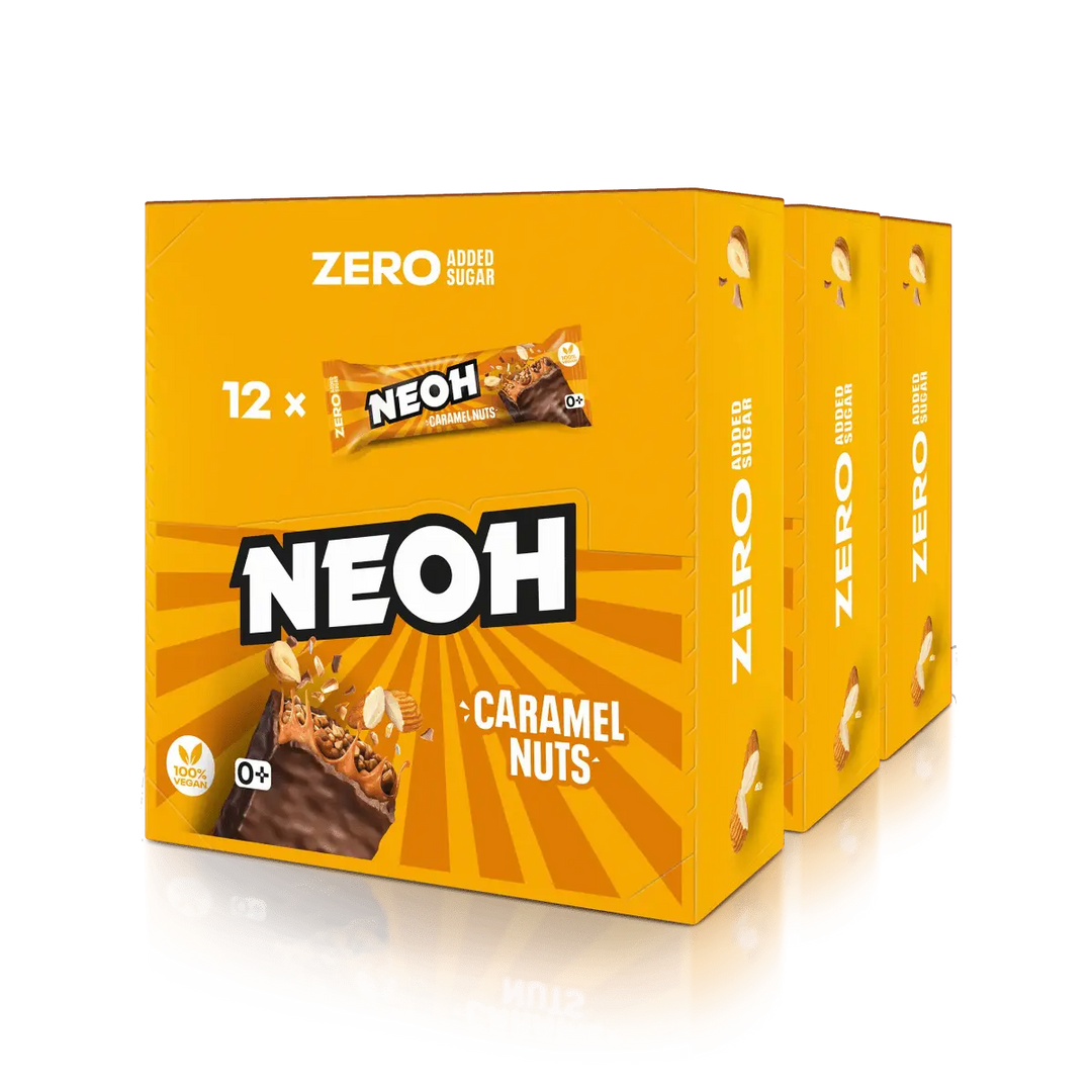 Caramel Nuts Riegel - NEOH zuckerfreie Schokolade #clean