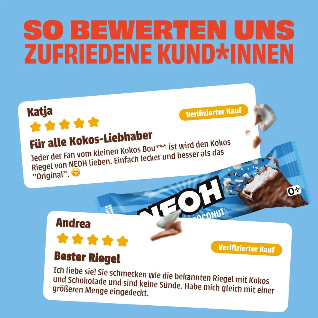 Coconut Riegel - NEOH zuckerfreie Schokolade