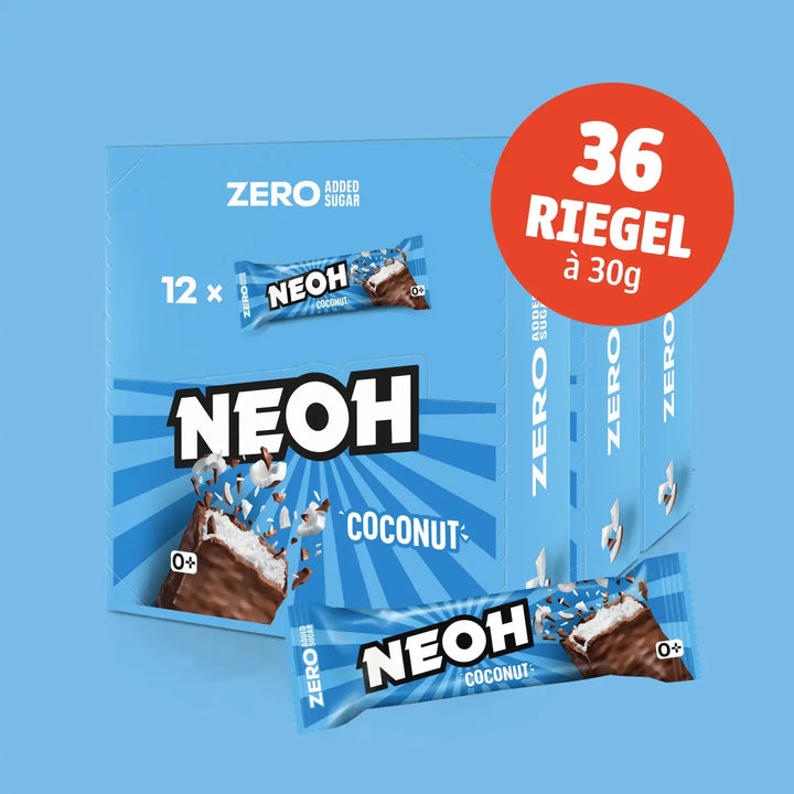 Coconut Riegel - NEOH zuckerfreie Schokolade #marketing