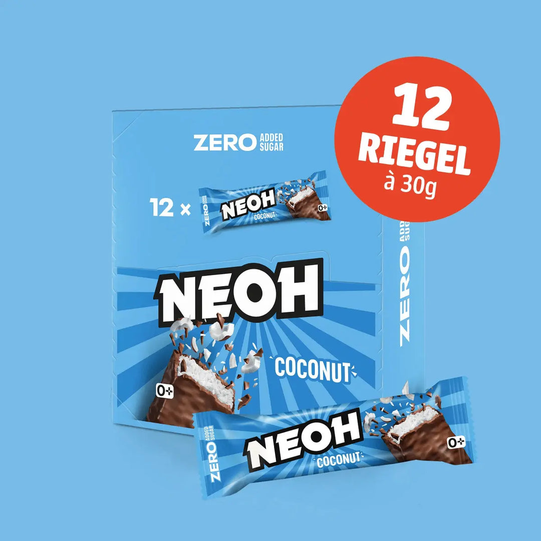 Coconut Riegel - NEOH zuckerfreie Schokolade #marketing