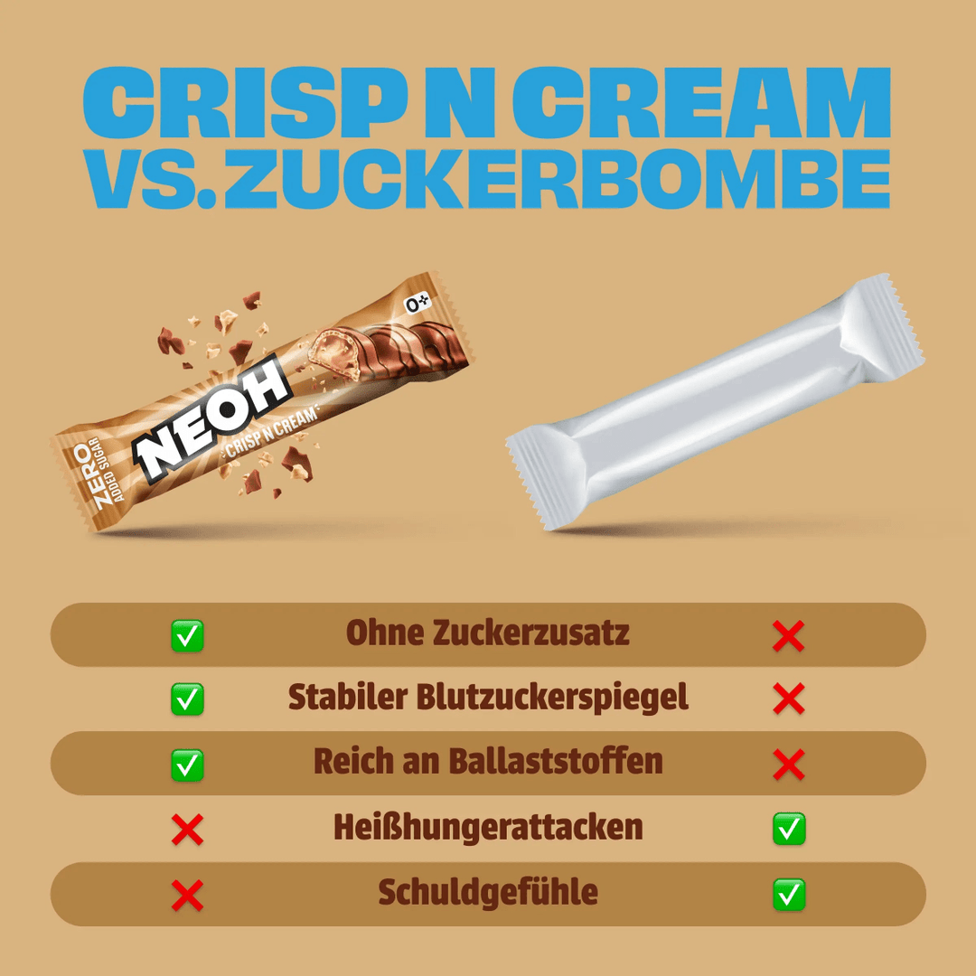 CRISP N CREAM - NEOH zuckerfreie Schokolade
