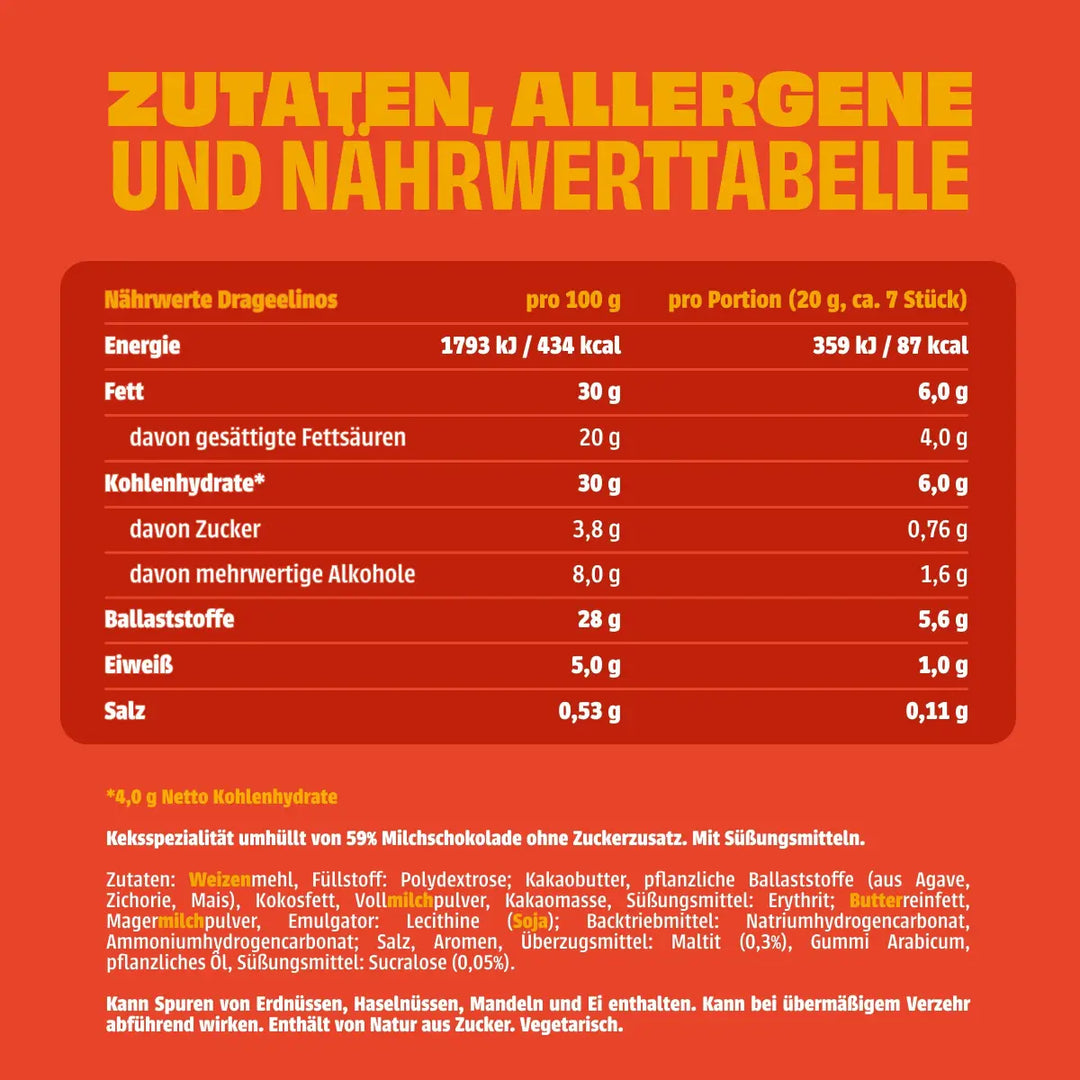 Drageelinos 40g - NEOH zuckerfreie Schokolade