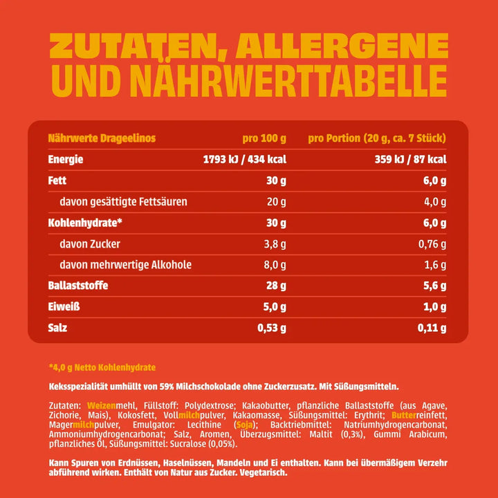 Drageelinos 40g - NEOH zuckerfreie Schokolade