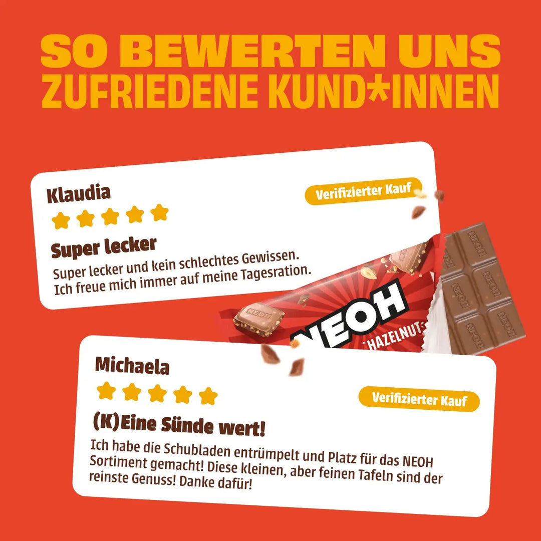 Haselnuss Schoko - NEOH zuckerfreie Schokolade