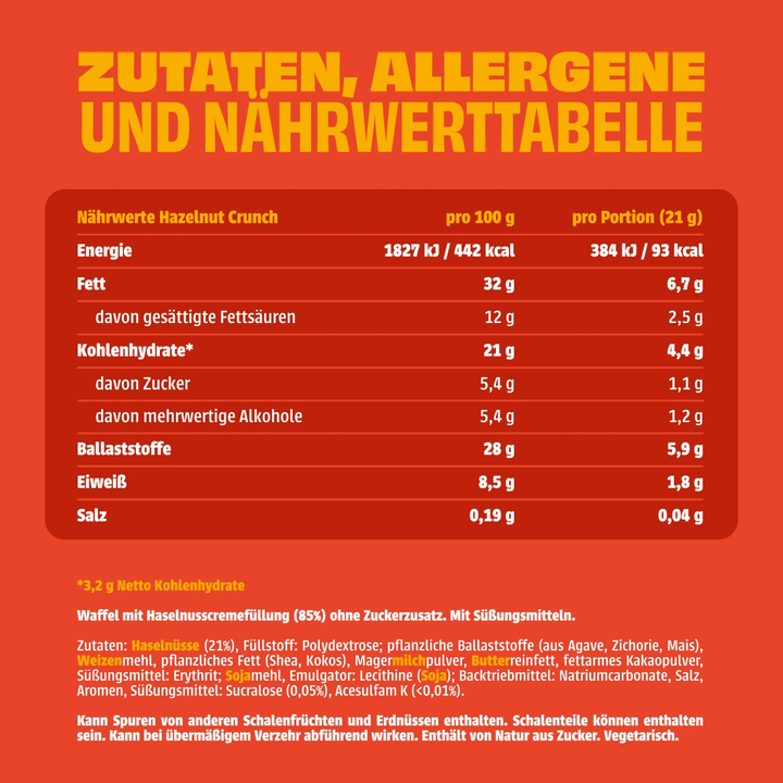 Hazelnut Crunch - NEOH zuckerfreie Schokolade