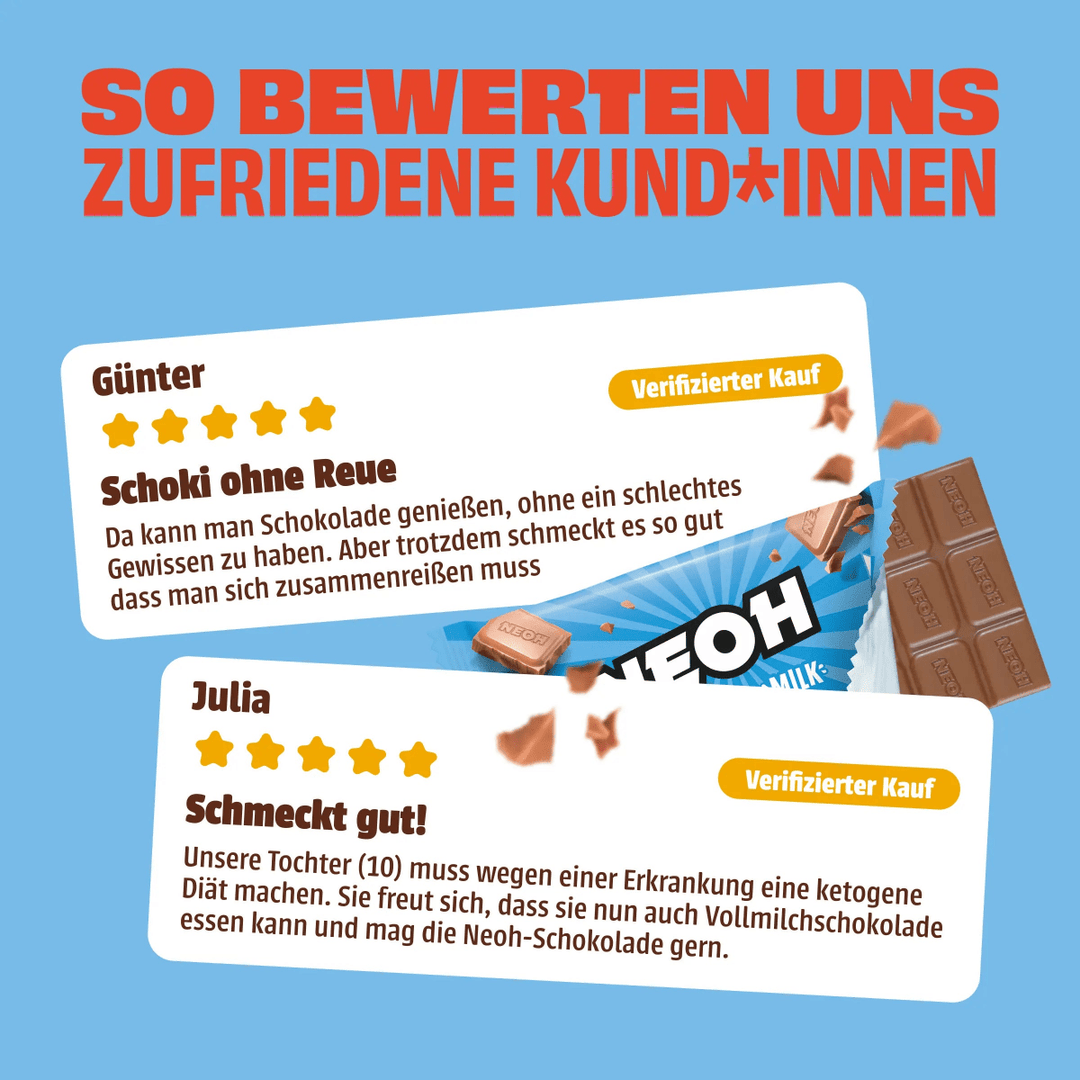 Milch Schoko - NEOH zuckerfreie Schokolade