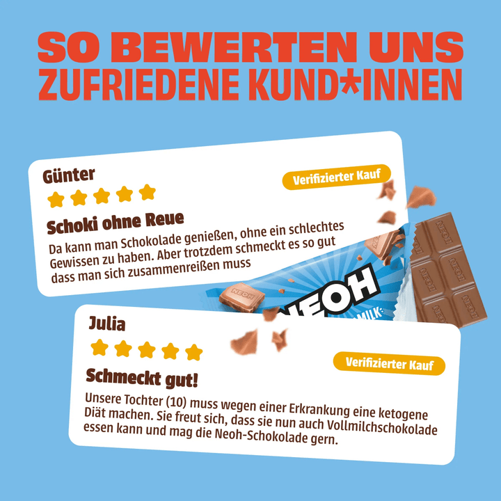 Milch Schoko - NEOH zuckerfreie Schokolade