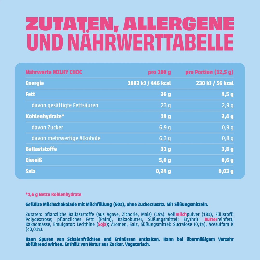 MILKY CHOC - NEOH zuckerfreie Schokolade