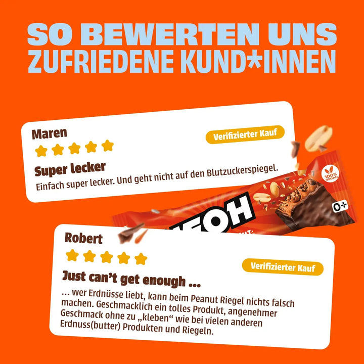 Peanut Riegel - NEOH zuckerfreie Schokolade