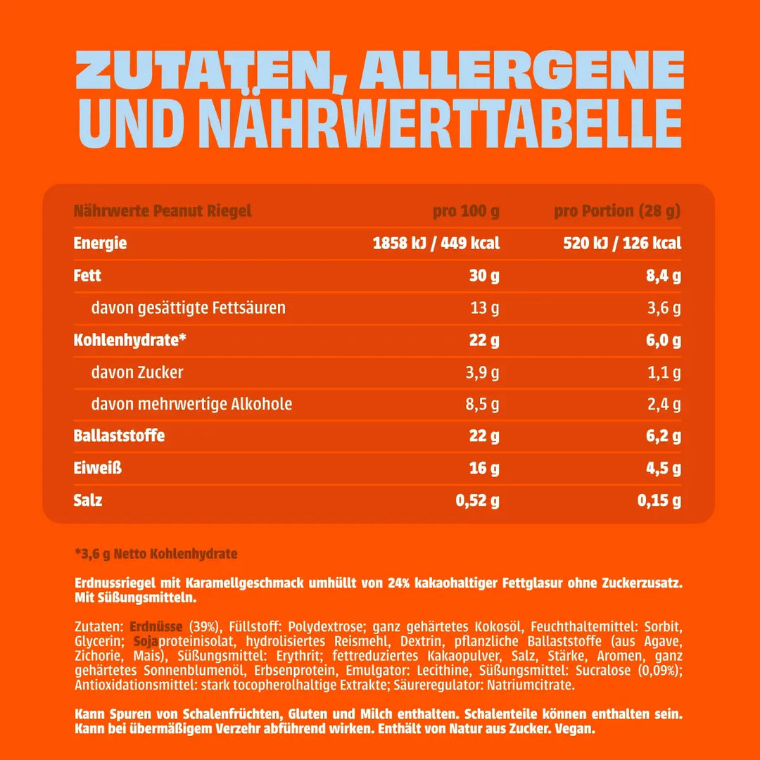 Peanut Riegel - NEOH zuckerfreie Schokolade