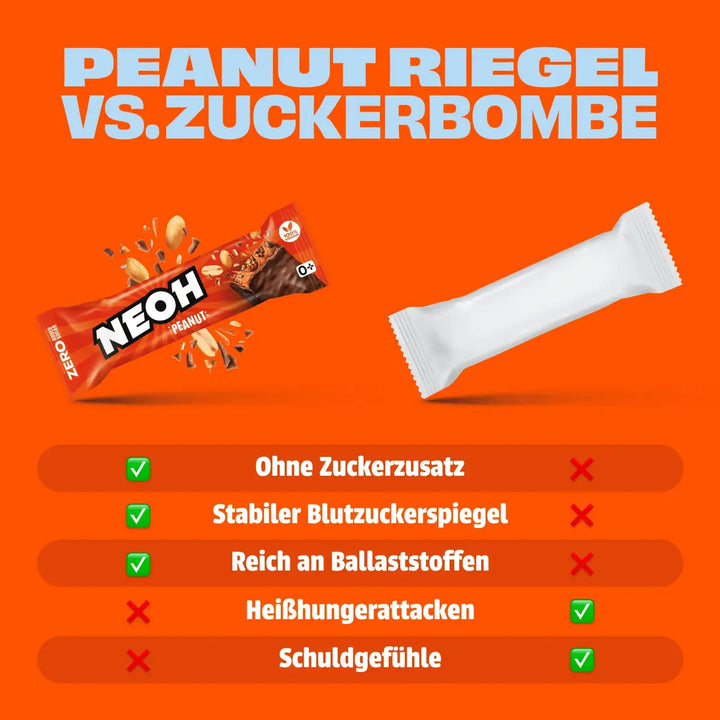 Peanut Riegel - NEOH zuckerfreie Schokolade