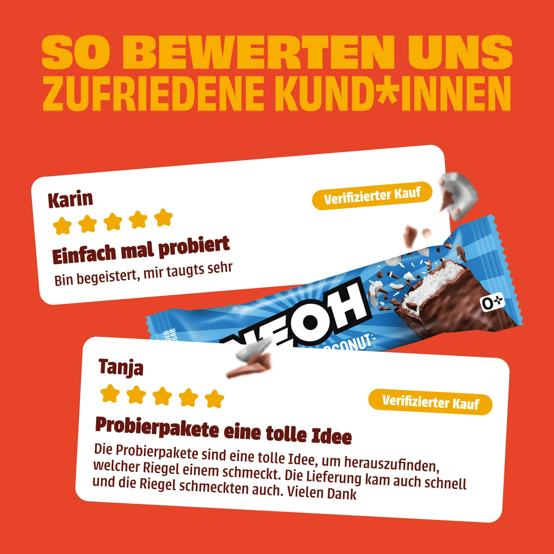 Probierpaket Riegel - NEOH zuckerfreie Schokolade