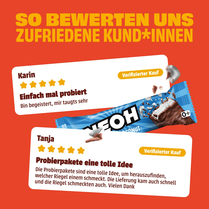 Probierpaket Riegel - NEOH zuckerfreie Schokolade