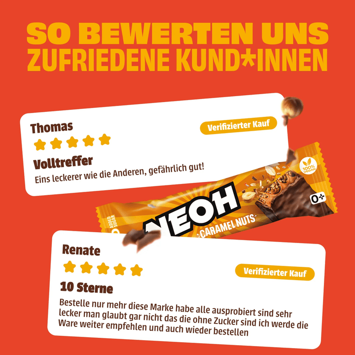 Riegel Mix – 4 Sorten - NEOH zuckerfreie Schokolade