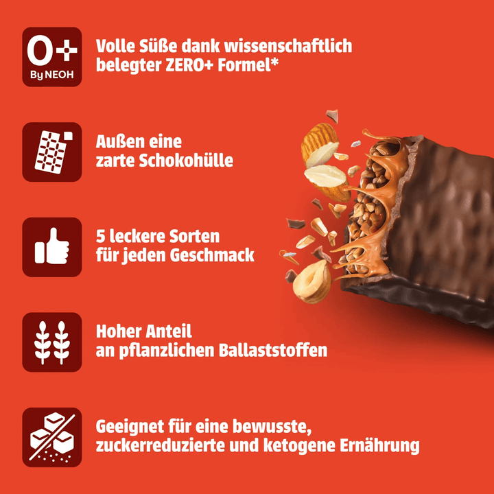Riegel Mix - Alle 5 Sorten - NEOH zuckerfreie Schokolade