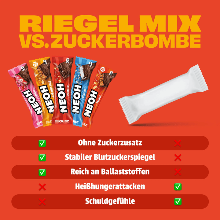 Riegel Mix - Alle 5 Sorten - NEOH zuckerfreie Schokolade