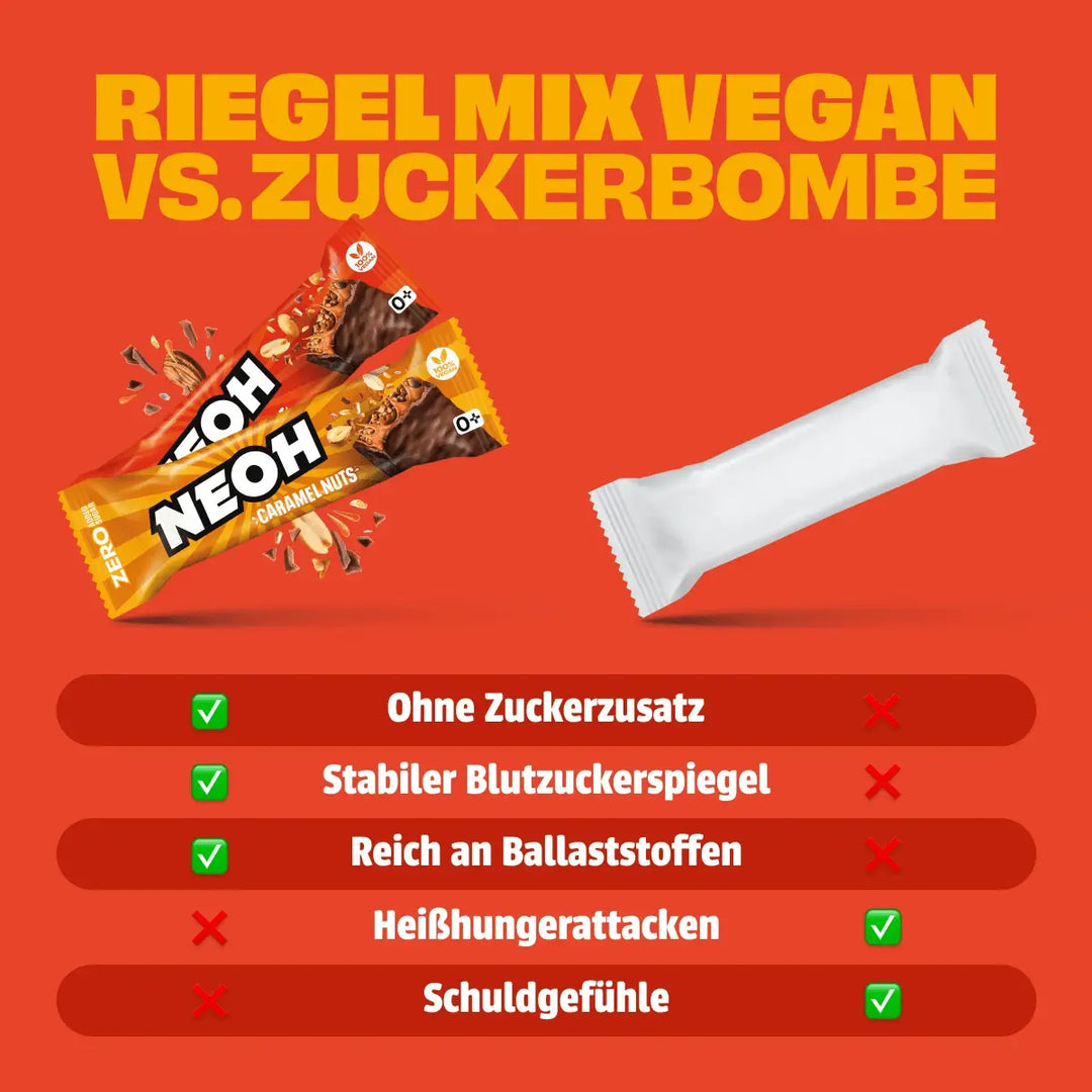 Riegel Mix Vegan - NEOH zuckerfreie Schokolade