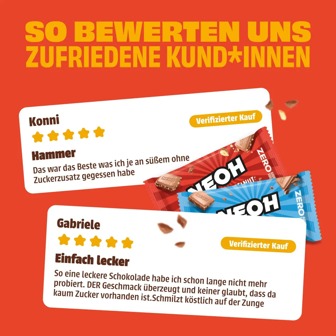 Schoko Probierpaket - NEOH zuckerfreie Schokolade