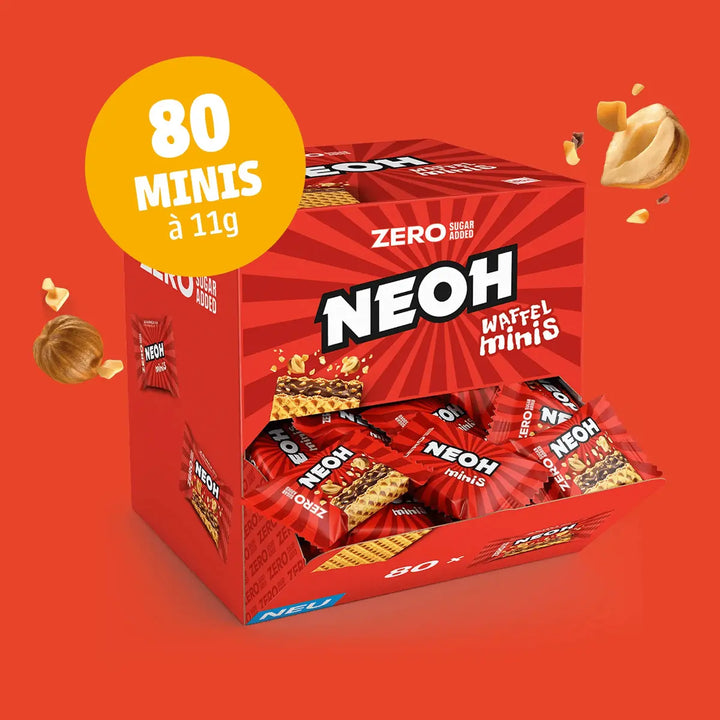 Waffel Minis Snack Box - NEOH zuckerfreie Schokolade #marketing